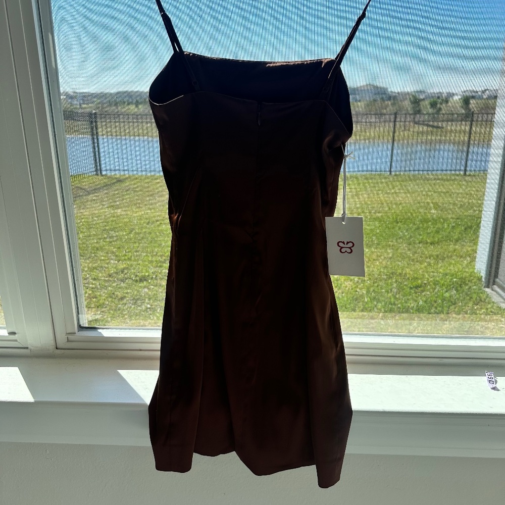 Sunday best Chocolate mini dress